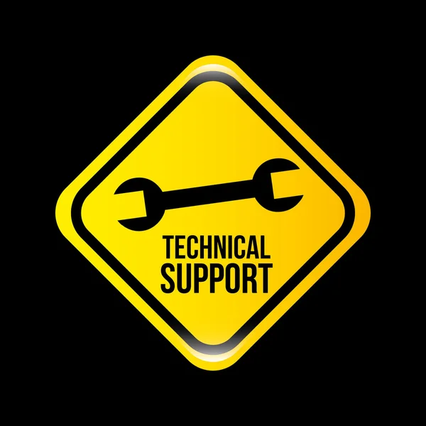 Design der technischen Unterstützung — Stockvektor