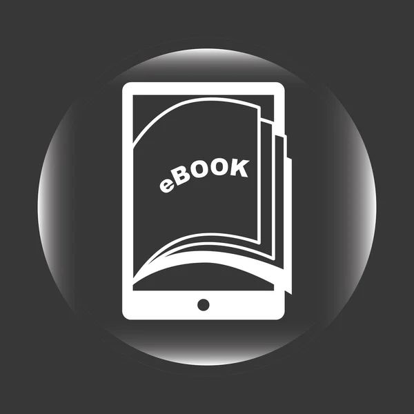 E-book design de conceito — Vetor de Stock