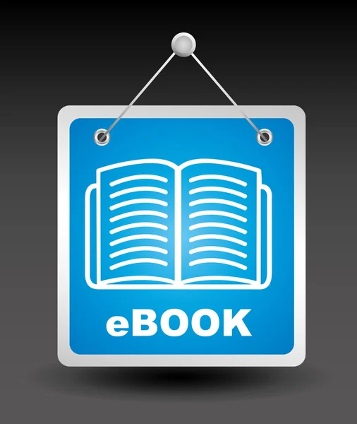 Progettazione di concept e-book — Vettoriale Stock