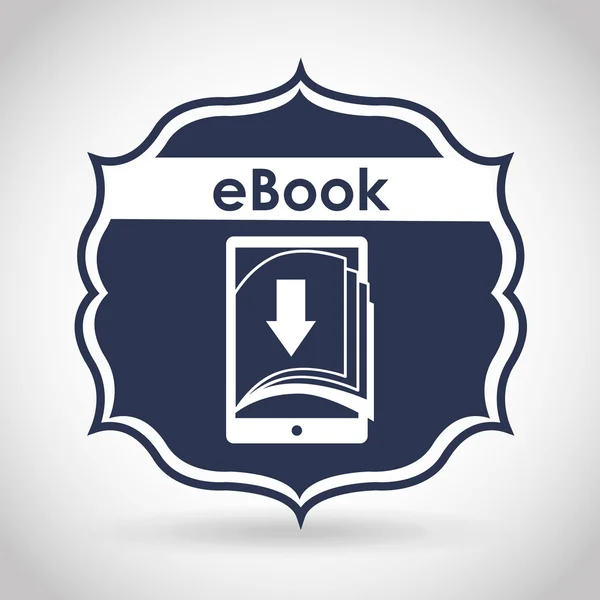 E-kniha koncepce designu — Stockový vektor