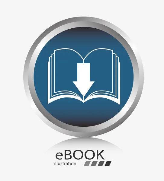 Diseño del concepto de libro electrónico — Vector de stock