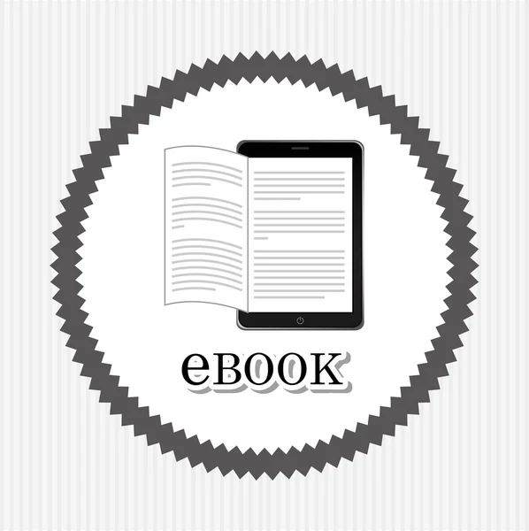 E-kniha koncepce designu — Stockový vektor