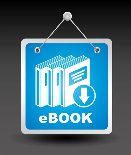 Diseño del concepto de libro electrónico — Vector de stock