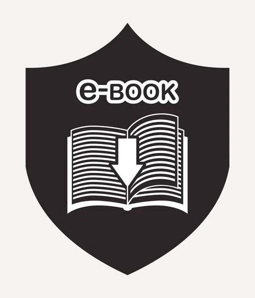 E-book design de conceito — Vetor de Stock