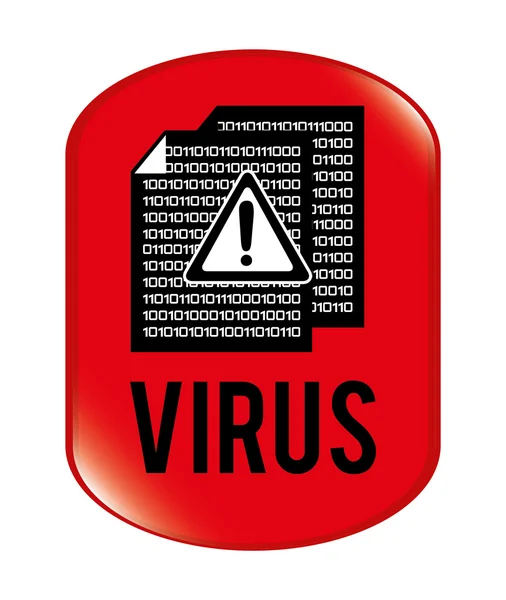 Progettazione del virus informatico — Vettoriale Stock