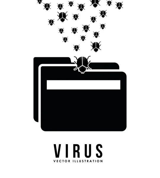 计算机病毒设计 — 图库矢量图片