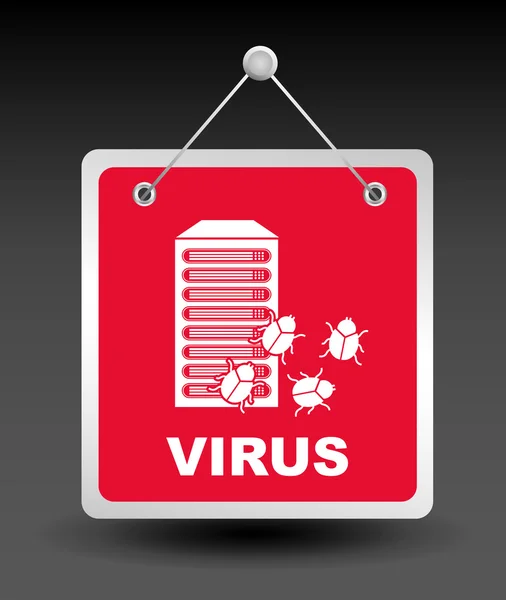 Computer virus design — Stock Vector