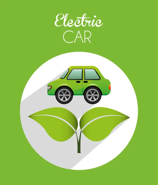 Diseño del coche eléctrico — Archivo Imágenes Vectoriales