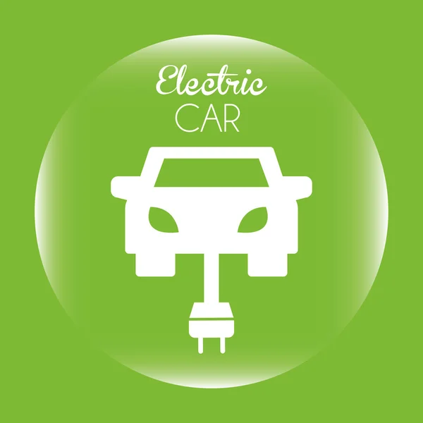 Diseño del coche eléctrico — Archivo Imágenes Vectoriales