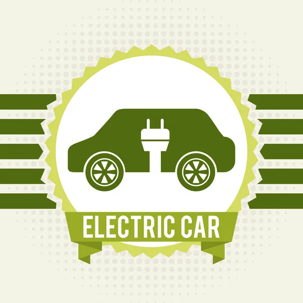 Diseño del coche eléctrico — Archivo Imágenes Vectoriales