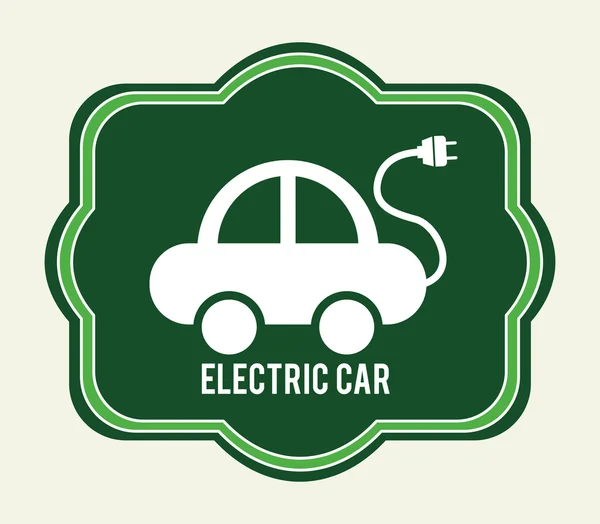 Diseño del coche eléctrico — Archivo Imágenes Vectoriales