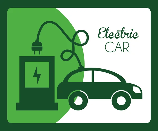 Diseño del coche eléctrico — Archivo Imágenes Vectoriales