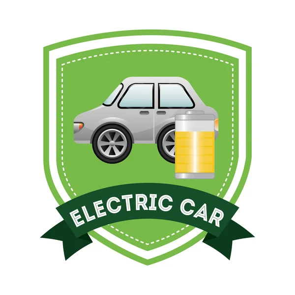 Diseño del coche eléctrico — Archivo Imágenes Vectoriales