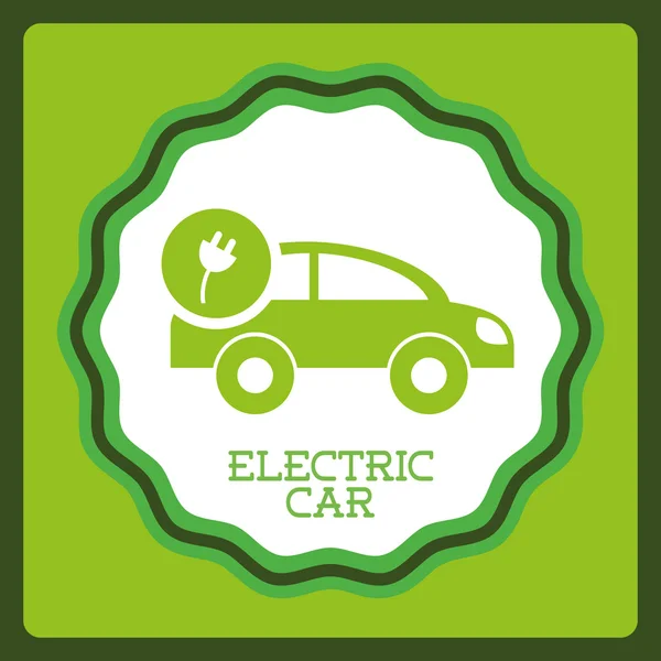 Diseño del coche eléctrico — Archivo Imágenes Vectoriales