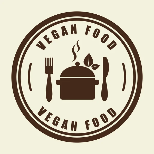 Veganes Lebensmitteldesign — Stockvektor