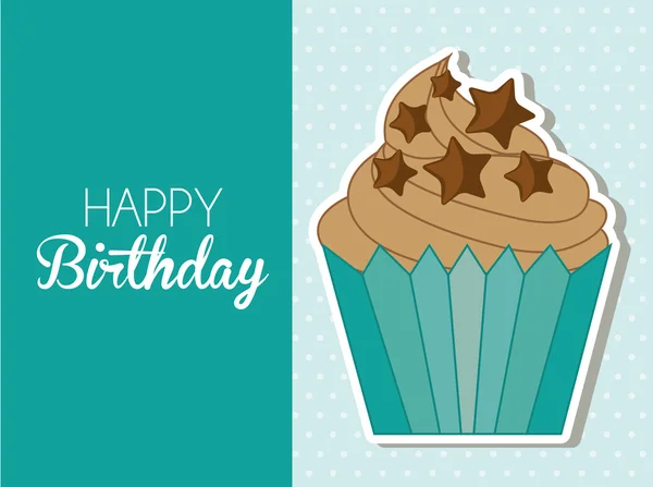 Feliz cumpleaños diseño — Vector de stock