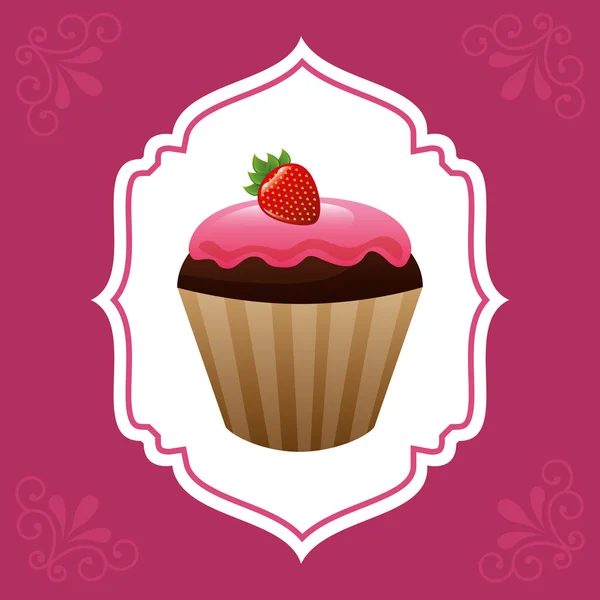 Design de dessert doux — Image vectorielle