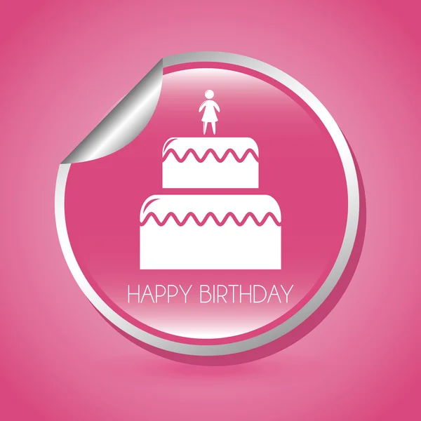 Joyeux anniversaire design — Image vectorielle