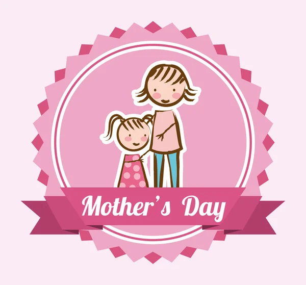 Moeders dag ontwerp — Stockvector