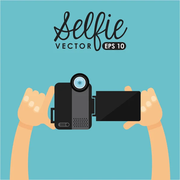 Selfie photo — Image vectorielle