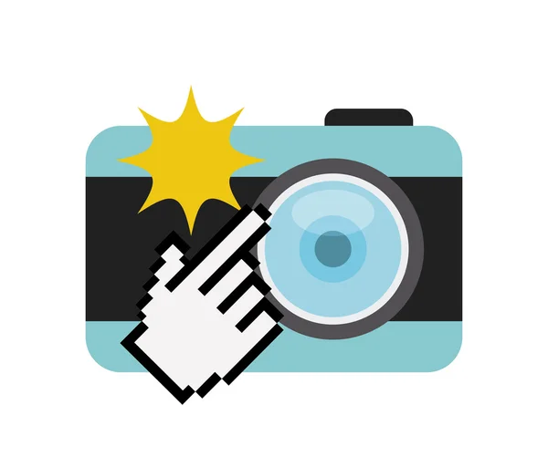 Fényképészeti kamera — Stock Vector