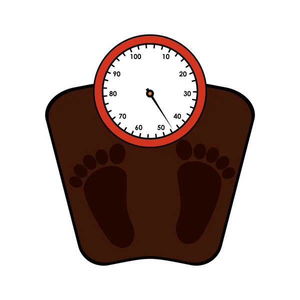 Gewichtsmessung — Stockvektor