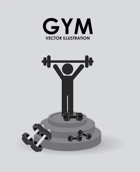 Concepto de gimnasio — Vector de stock