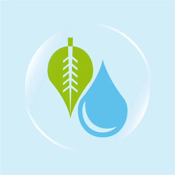 Icono del agua — Vector de stock