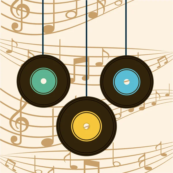 Music lifestyle — Stock Vector