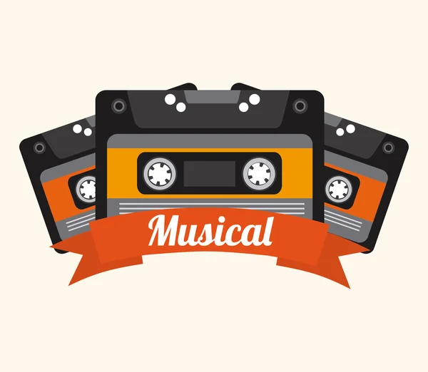 Música estilo de vida — Vector de stock