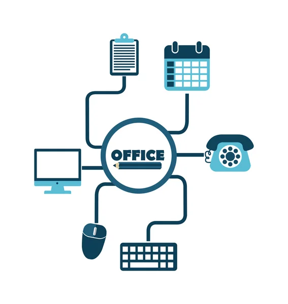 Concepto de oficina — Archivo Imágenes Vectoriales