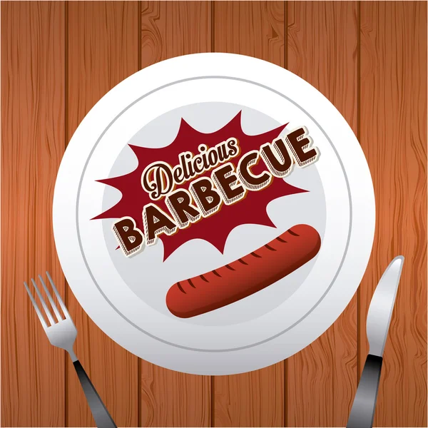 Barbecueën — Stockvector