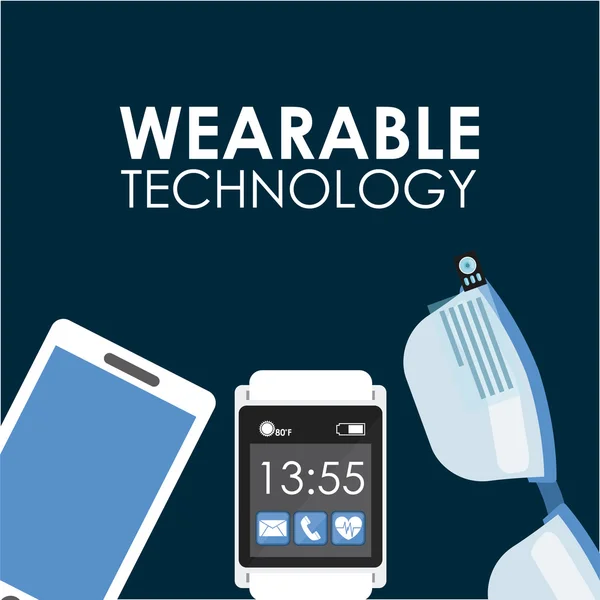 Wearable technology — Stock Vector