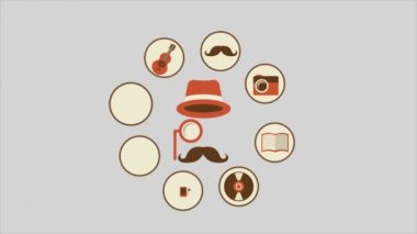 Hipster simgeler, Video animasyon