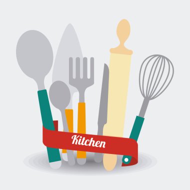 Mutfak tasarımı, vektör çizim.