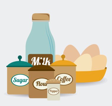 Mutfak tasarımı, vektör çizim.