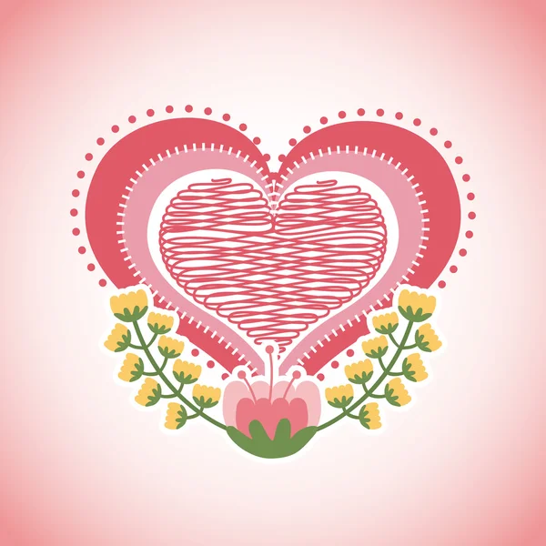 Amour Coeur — Image vectorielle