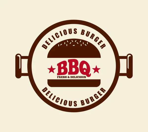 Nourriture barbecue — Image vectorielle