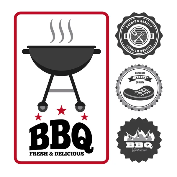 Barbecue food — Stock Vector