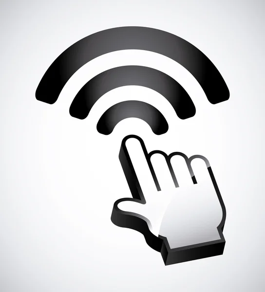 WiFi bölge tasarım — Stok Vektör