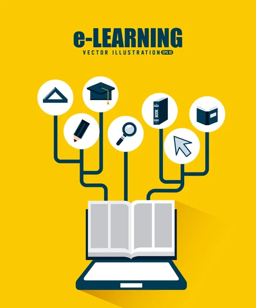 E-learning — Stockový vektor