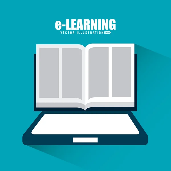 E-Learning — Stockvektor