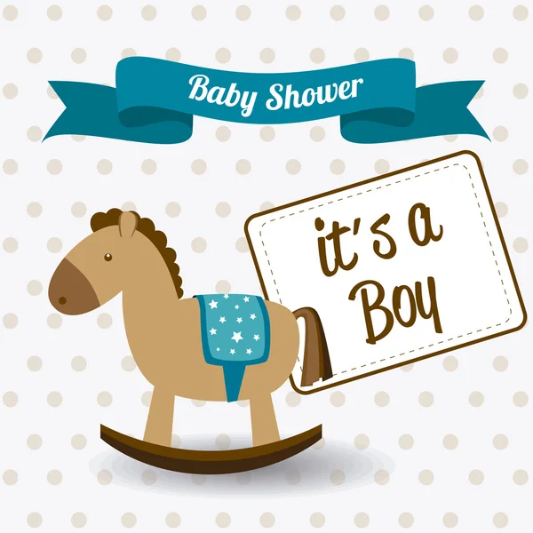 Diseño de la ducha del bebé, ilustración del vector . — Archivo Imágenes Vectoriales