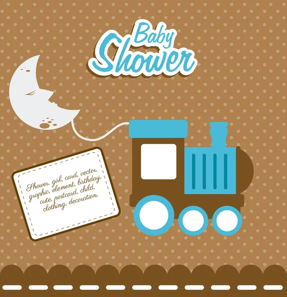 Baby shower design, vector illustration. — Stock Vector