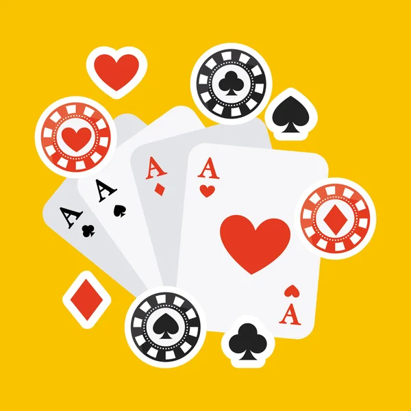 カジノのゲーム — ストックベクタ