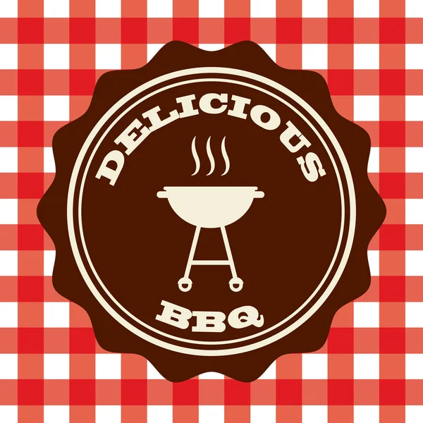 Délicieux barbecue — Image vectorielle