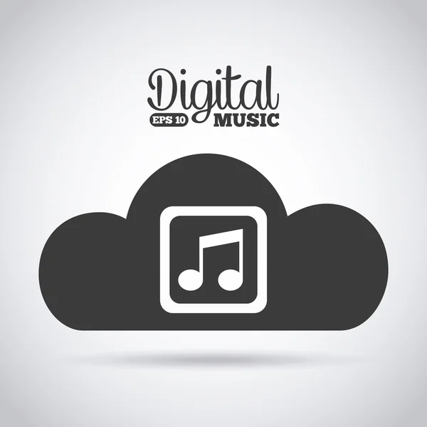 Digital music — Stock Vector