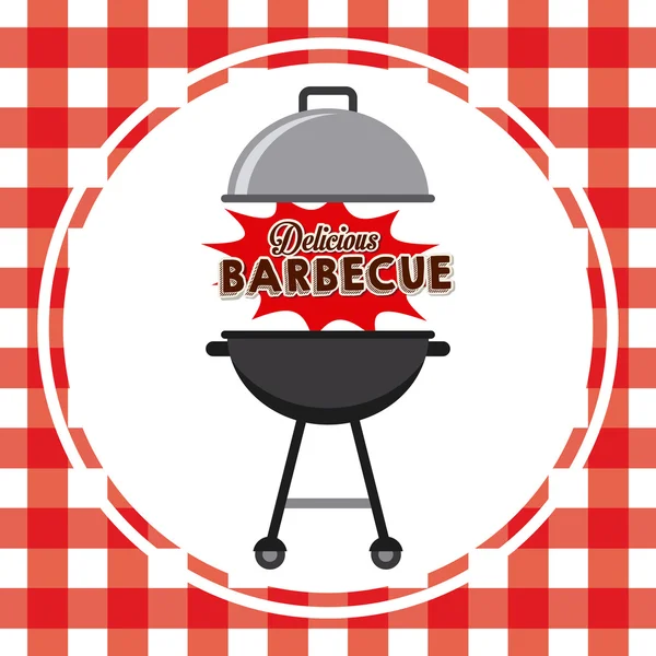 Heerlijke barbecue — Stockvector