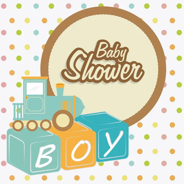 Baby prysznicem projektu, ilustracji wektorowych. — Wektor stockowy