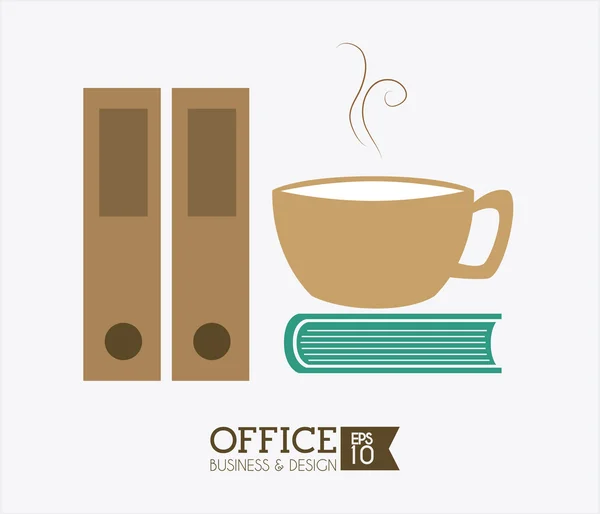 Office ontwerp, vectorillustratie. — Stockvector